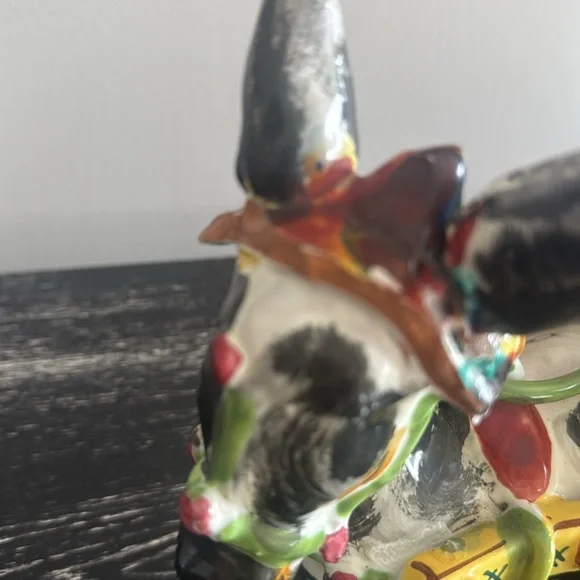 Vintage Italian donkey pulling cart flower planter. - Picture 7 of 10